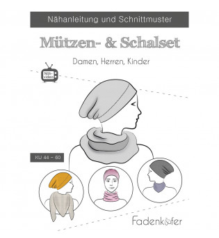 Schnittmuster Fadenkäfer Mützen- und Schalset