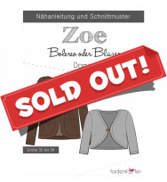 Schnittmuster Fadenkäfer Damen-Blazer/Bolero Zoe