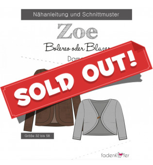 Schnittmuster Fadenkäfer Damen-Blazer/Bolero Zoe