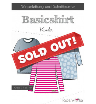 Schnittmuster Fadenkäfer Basicshirt Kinder