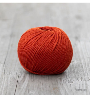 Soft Merino Wolle rosti orange 06