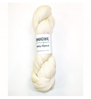 Baby Alpaca Wolle natural white - 100