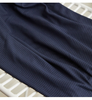 Derby Ribbed Tencel-Jersey dark navy